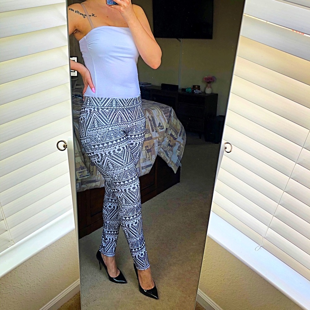 Ci Sono black & white pants size M